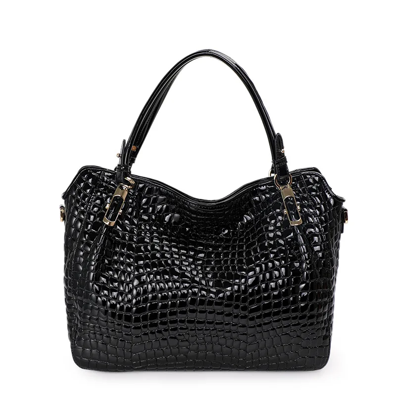 Crocodile Pattern Leather Women\'s Handbags Lady Fashion Commuter Large Capacity Tote Bag Shoulder Messenger Bags Luxury 2023 New