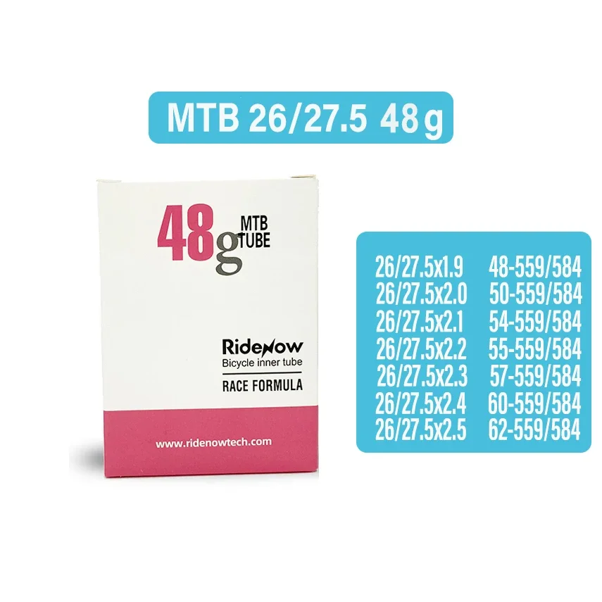 RideNow دراجة الأنبوب الداخلي 700c الطريق الجبلية الحصى 26 بوصة 28 بوصة 29 بوصة خفيفة الدراجة الأنبوب الداخلي صمام فرنسي 45 مللي متر #4