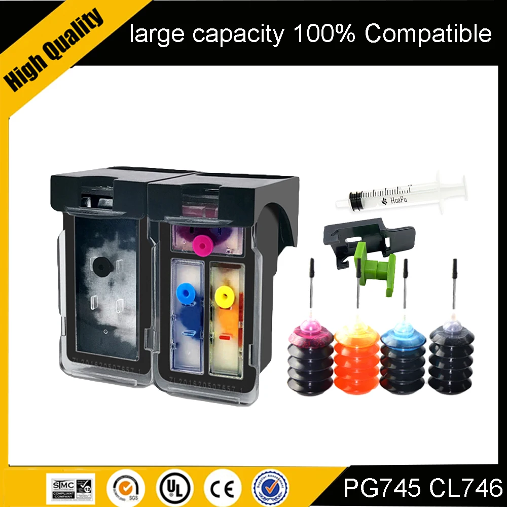 745XL 746XL PG745 CL746 for canon ink cartridge PG 745 CL 746 XL for Pixma MG2470 MG2570 MG2970 IP2870 IP2872 Printer