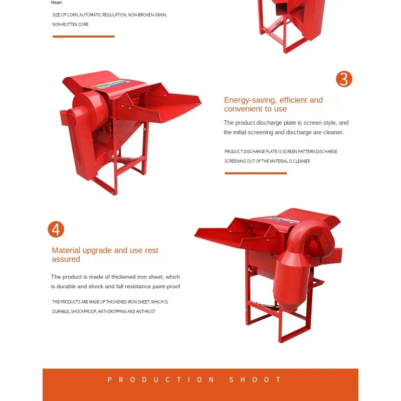 Hot Sale Barley Sesame Paddy Oat Pepper Lentils Corn Professional Sunflower Threshing Machine