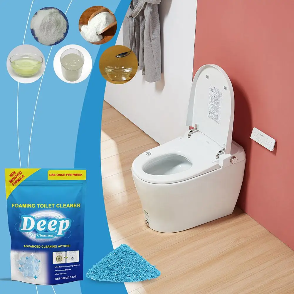 Toilet Cleaner Upgrade Foam Toilet Cleaner Toilet Bowl Cleaner Self Activating Powder for Toilet Deodorant S4A4