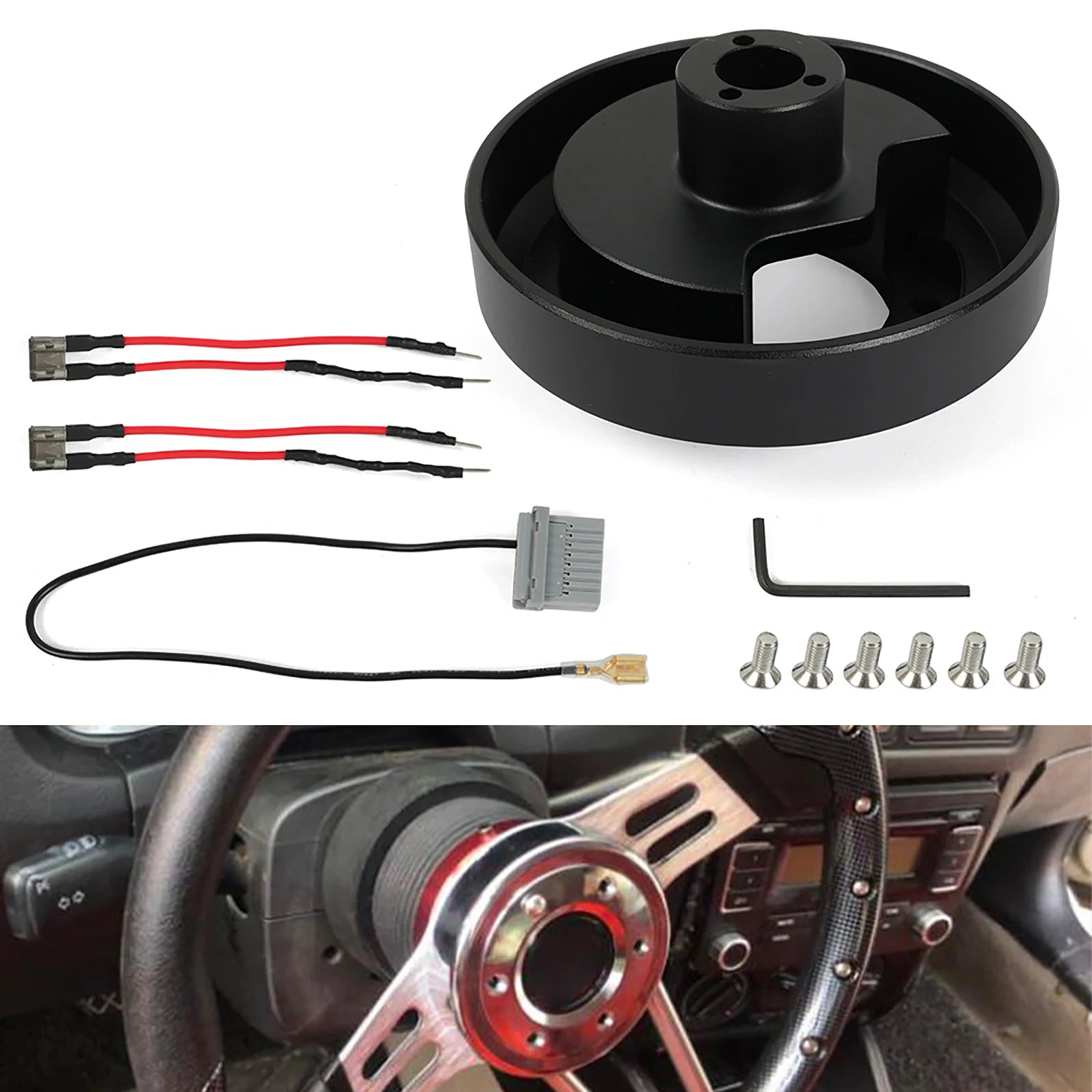 1Set For Infiniti G35 G37 Car Steering Wheel Short Hub Adapter 6 Hole Fit For Nissan 350Z 370Z Versa Cube Amada Auto Accessories