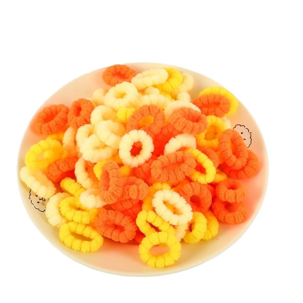 500pcs Seamless Basic Hair Rope Set High Elastic Candy Color Rubber Band Hair Accessories Hair Ring Colorful Hair Tie Kids