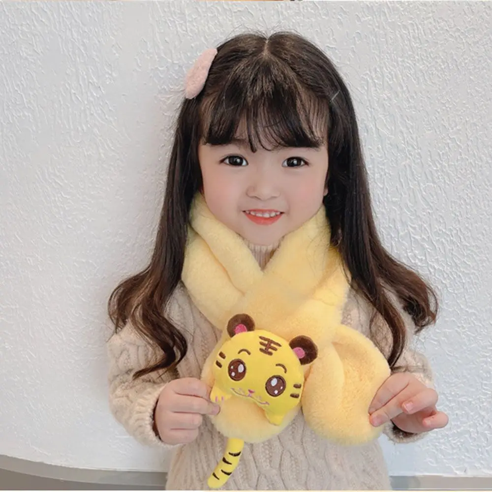 

Милый холодостойкий мультяшный шарф, шарфы с воротником для детей