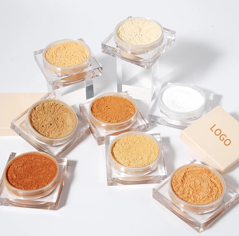 

8-Color Setting Powder Private Label Oil Control Waterproof Sweat-proof Matte Brighten Custom Logo Makeup Wholesale Cruelty Free