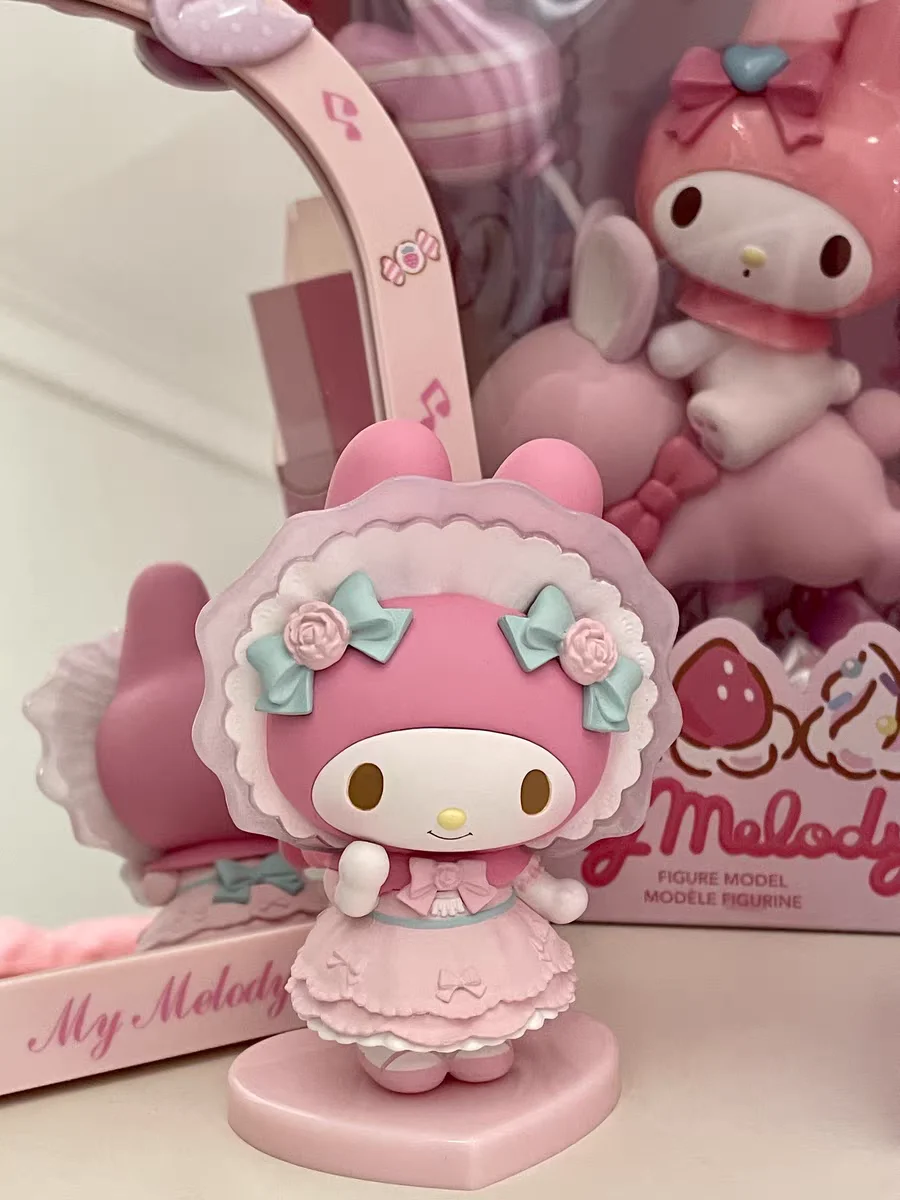 

Cinnamoroll Kuromi Hello Kitty My Melody Sanrio Kawaii Cartoon Cute Tabletop Ornament Anime Model Toys Children Birthday Gift