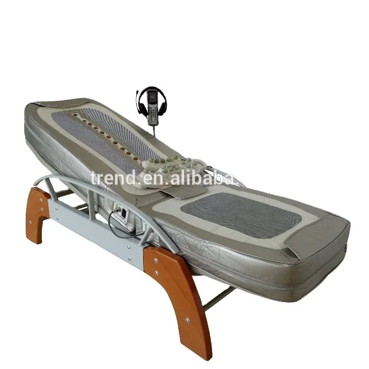 MP3 jade roller massage bed with lift