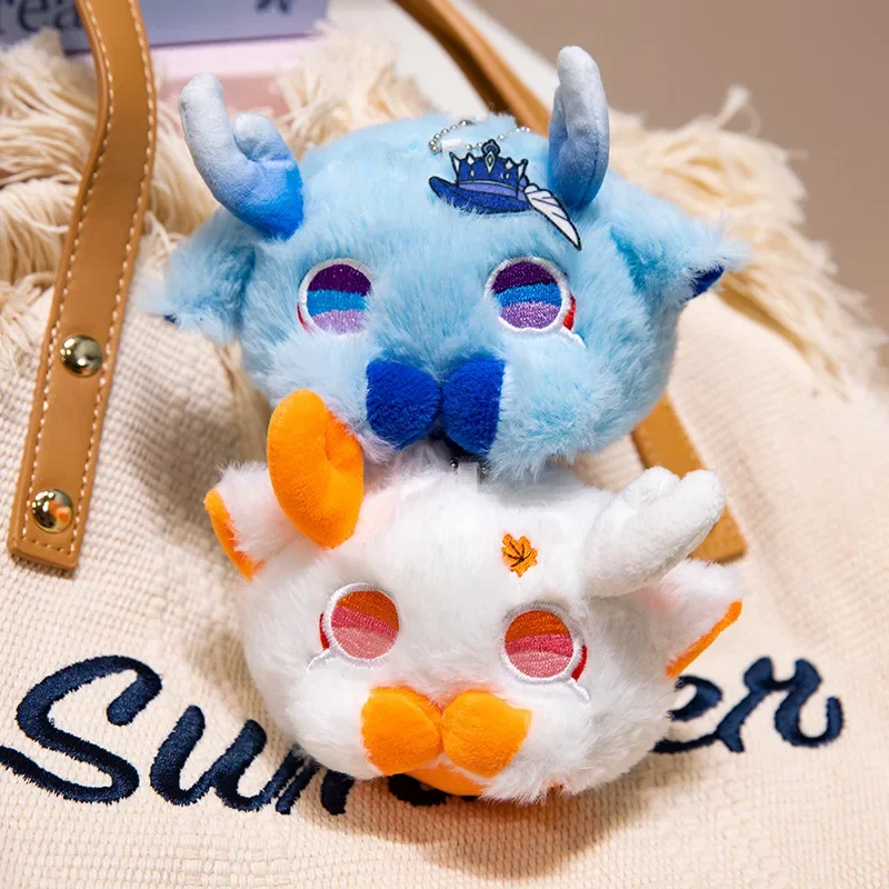 Genshin Impact Fantasy Figurines Furina Tartaglia Cat Ball Cute Plush Toy Pendant Comfortable Soft Festival Gift for Children