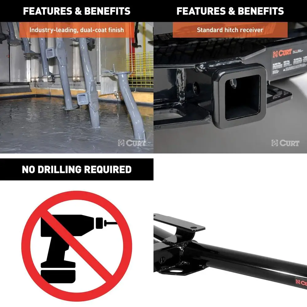 

13591 Class 3 Trailer Hitch, 2-Inch Receiver, Fits Select Chevy Equinox, GMC Terrain, Pontiac Torrent, Saturn Vue