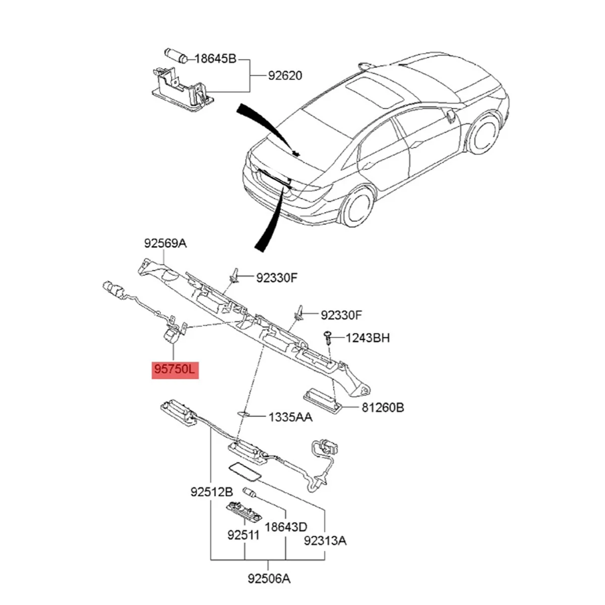 

95760-3Z002 Автомобильная камера заднего вида 95760-3Z000 957603Z001 для Hyundai I40 2011-2014 вспомогательная камера заднего вида 95760-3Z006