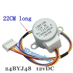 DC 12V 24BYJ48 DC Stepping Motor 5-Line for Air Conditioner Monitor Swing Shaking Head Stepper motor Air Conditioning 22cm Cable