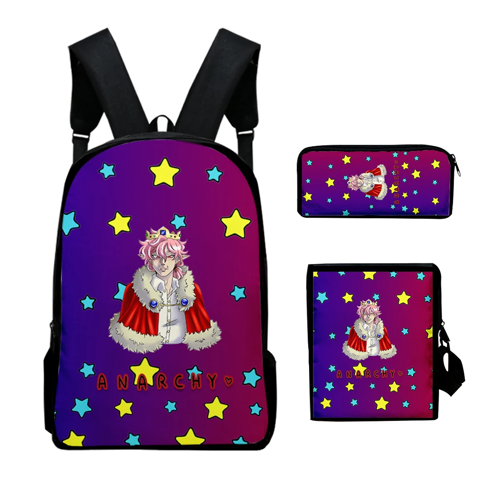 

Harajuku Popular Technoblade 3D Print 3pcs/Set pupil School Bags Laptop Daypack Backpack Inclined shoulder bag Pencil Case