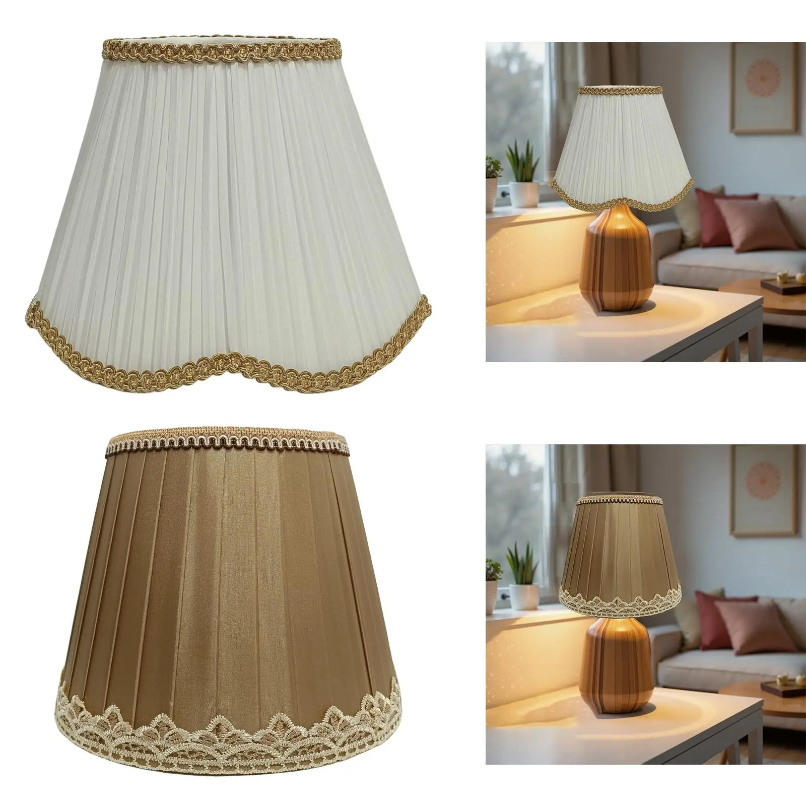 Table Lamp Shade Wall Sconce Shade Decor Decorative Modern Lampshade Light Cover for Restaurant Room Kitchen