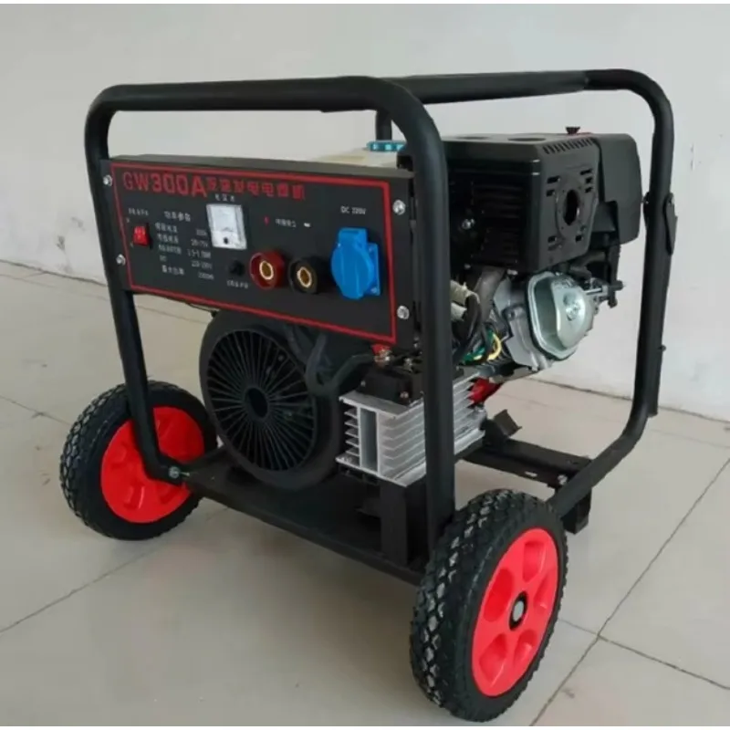 Home Silent Hand Start Mobile Welding Machine Generator Diesel Welder Engine G-asoline Motor Dual-Use Generator Welding Machine