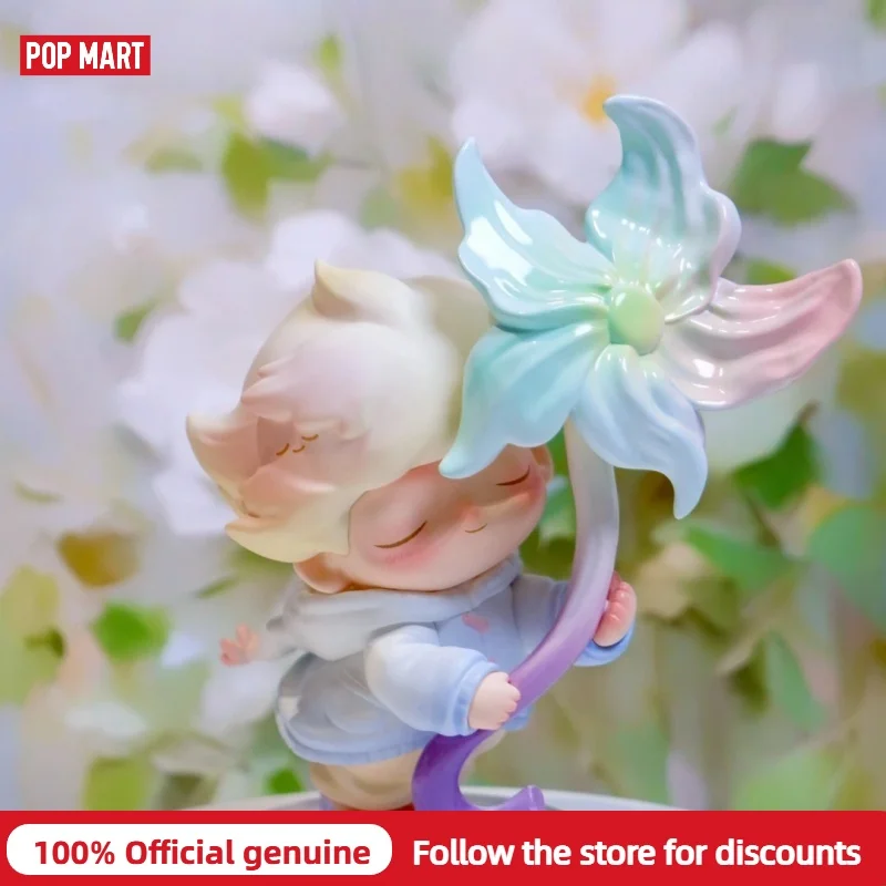 

POPMART Dimoo Moments in Bloom Series: Коллекционная фигурка-сюрприз для рабочего стола, модный подарок для девочек