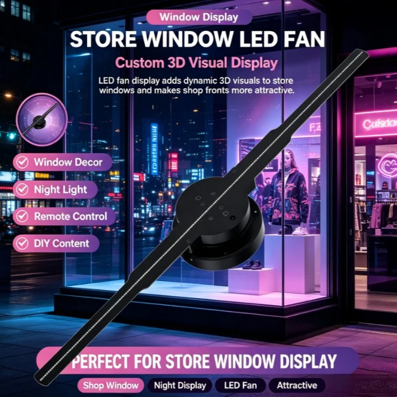 retail-advertising-light-3d-led-hologram-fan-with-remote-control-and-custom-video-display-for-counters-exhibitions-and-shops