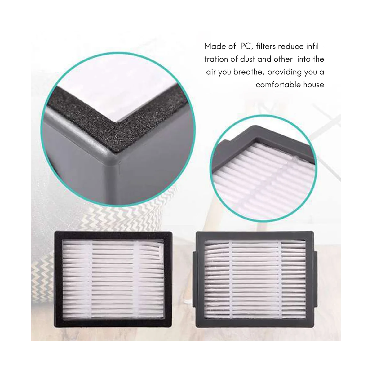 A09G-Filtro Hepa Cepillo Lateral principal para aspiradora I7 I7+ I6+ I8 I3+/Plus E5 E6 E7