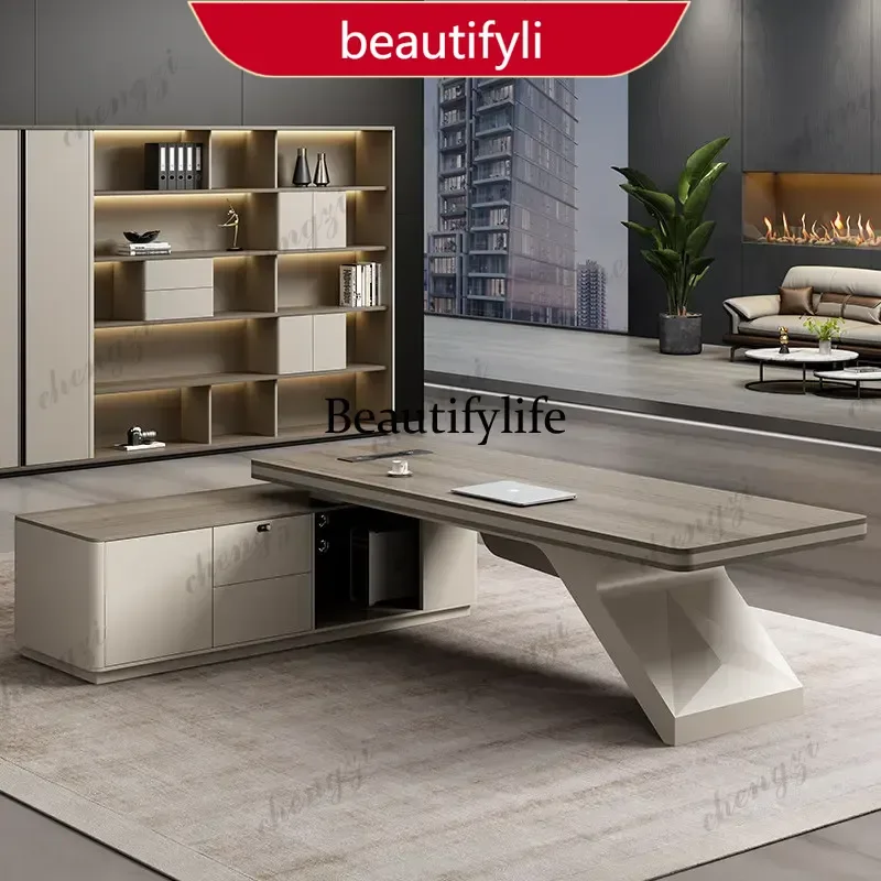 

A45 Computer desk Room desks study table Minimalist Modern CEO Leadership Chairman room offices office desks and workstations
