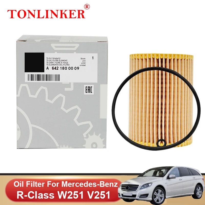 

TONLINKER Oil Filter A6421800009 For Mercedes Benz R-Class W251 V251 2006-2013 R280 R300 R320 R350 CDI 4MATIC Car Accessories