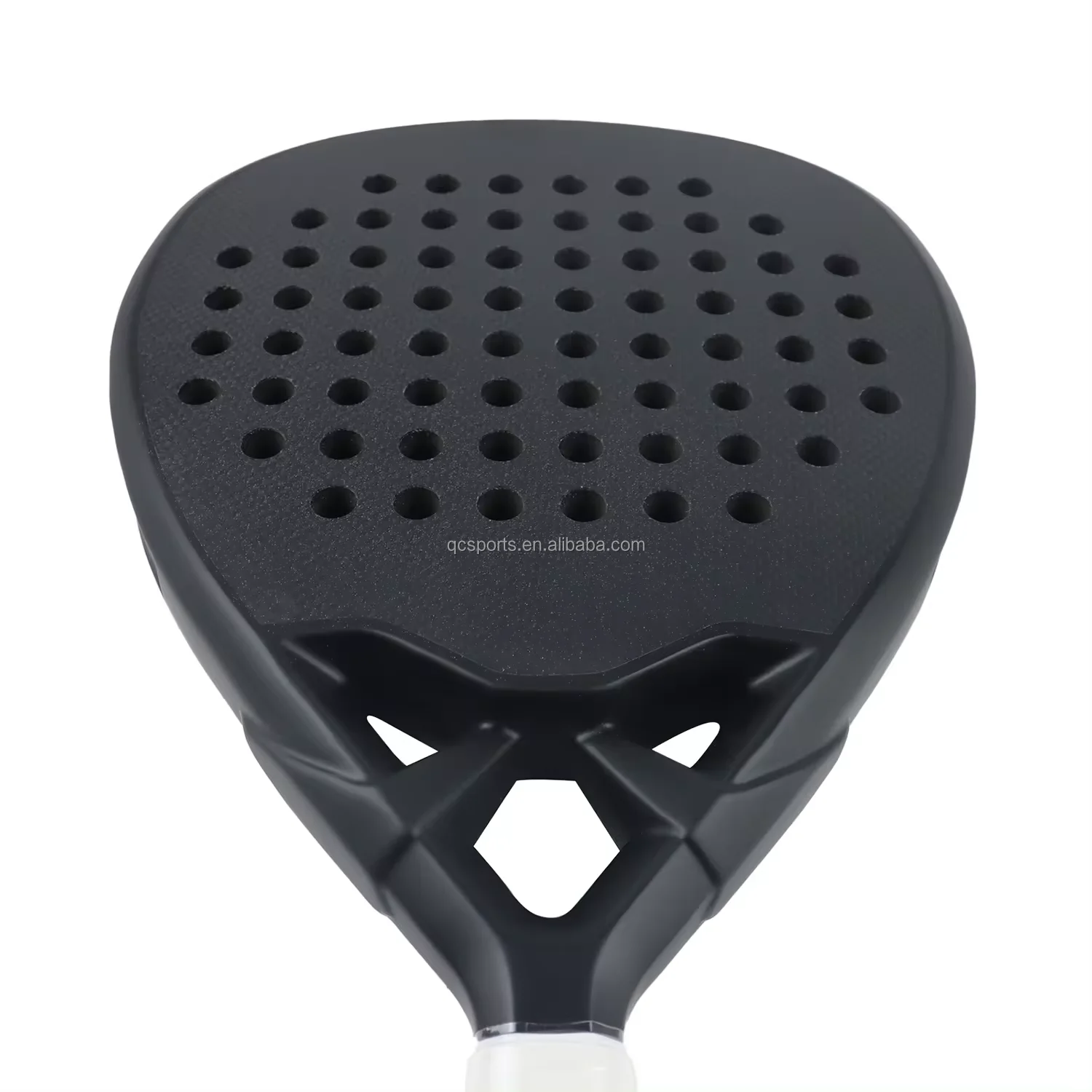 Racchetta da beach tennis personalizzata di alta gamma in fibra di carbonio, texture opzionale 3K/12K/18K, design portatile a forma di diamante con f