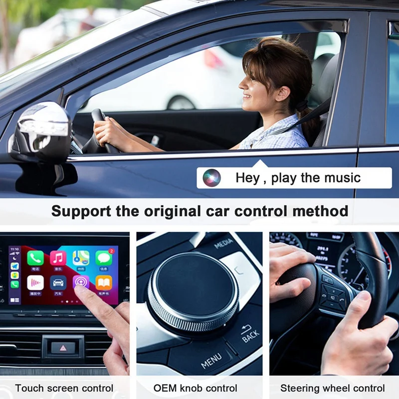 2 in 1 Wireless Carplay Auto Adapter, Fast Carplay Wireless Adapter konvertieren verkabelt in Wireless Carplay für Wireless