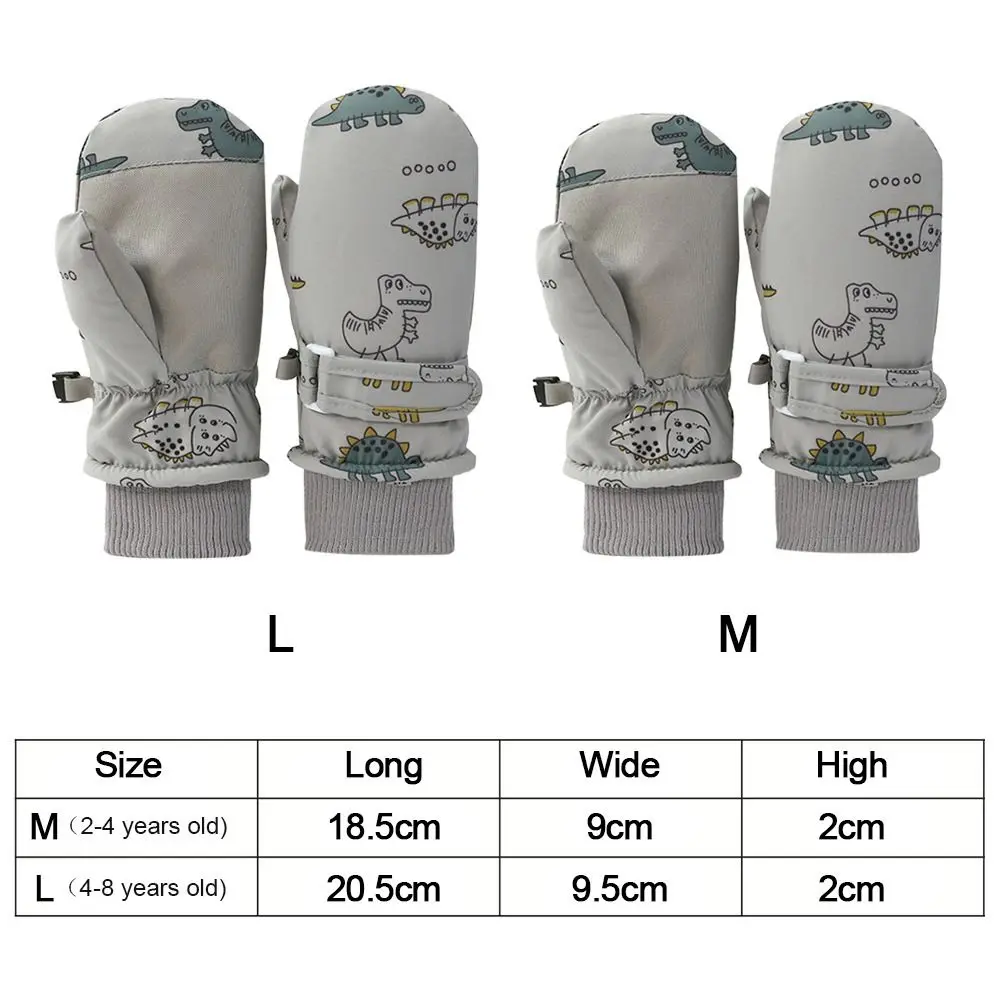 Dikke Warme Kinderen Skihandschoenen Winddichte Waterdichte Sport Wanten Sneeuw Snowboard Antislip Kids Fietshandschoenen Kids Jongens Meisjes