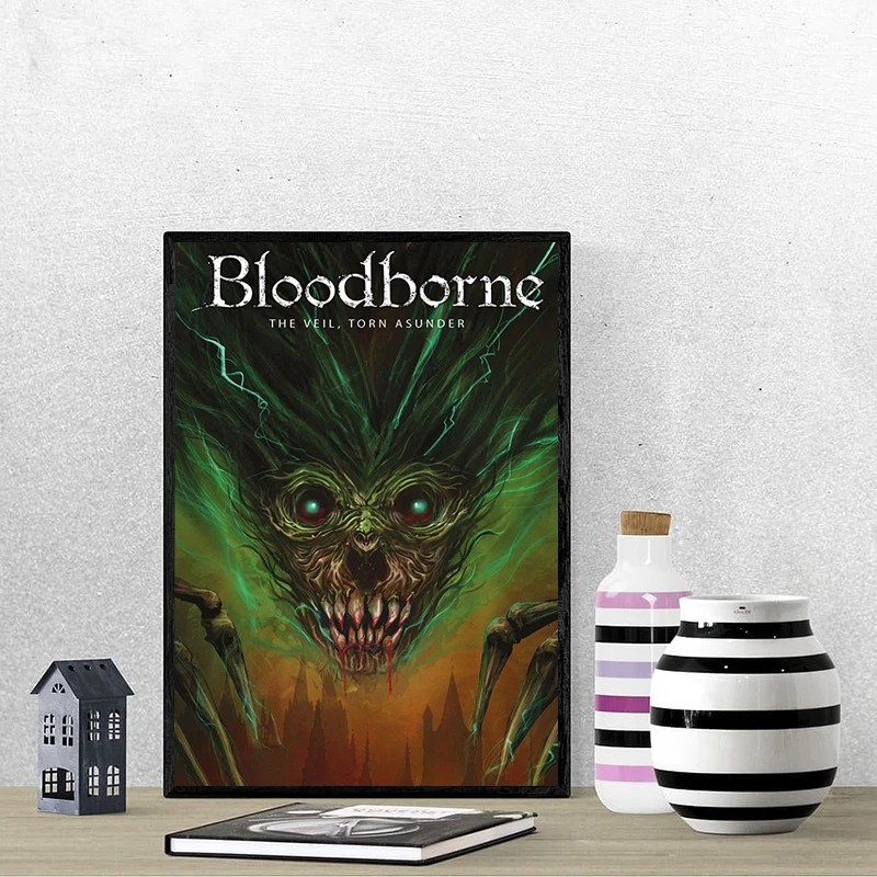 Bloodborne Classic Game Poster Photos for Living Room Decoration Canvas Wall Art Mural Painting Home Decorations Decor Pictures