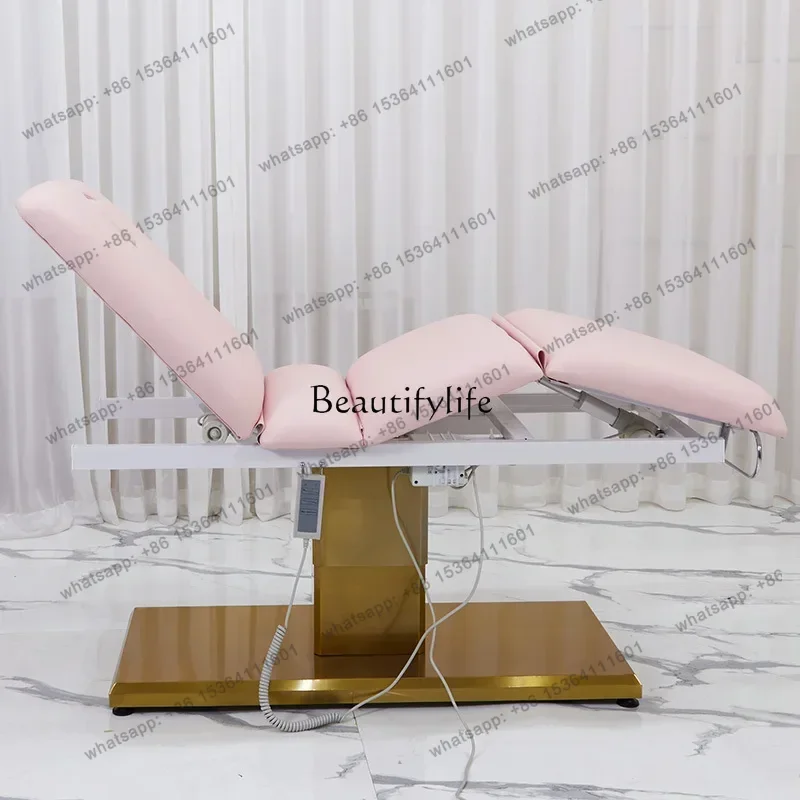 

D06Electric beauty embroidery bed lifting folding massage massage bed