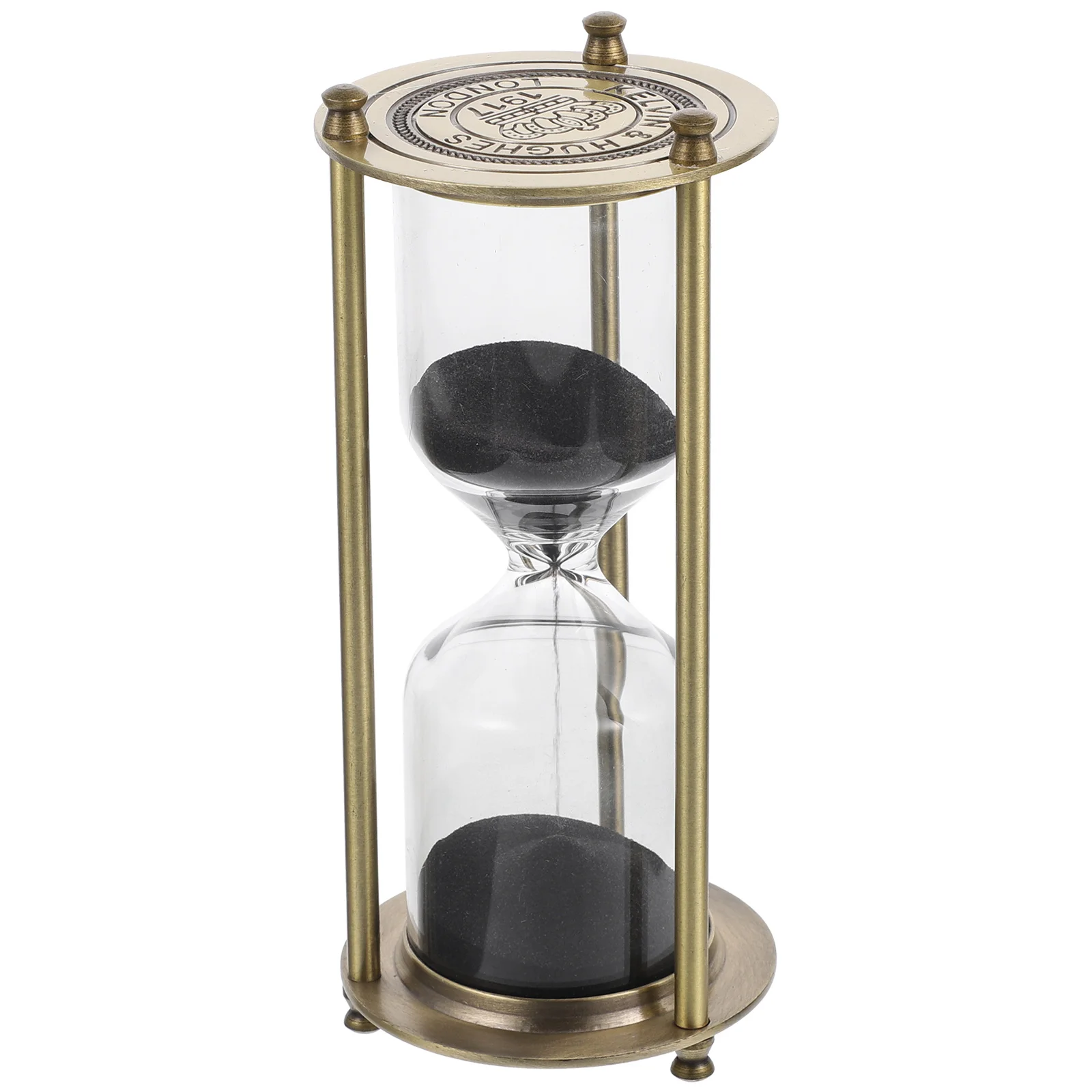 Hour Metal Three-column Retro Hourglass Timer Gift Home Crafts Ornaments Desktop Clock