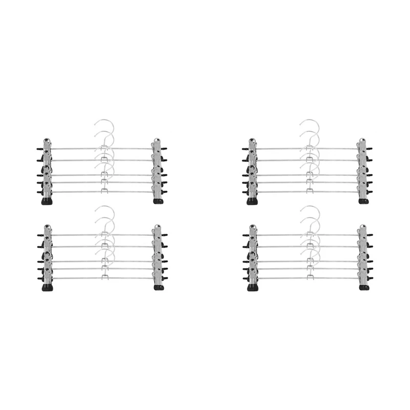 

20 шт., вешалки для джинсов, носков, юбки с 2 регулируемыми зажимами