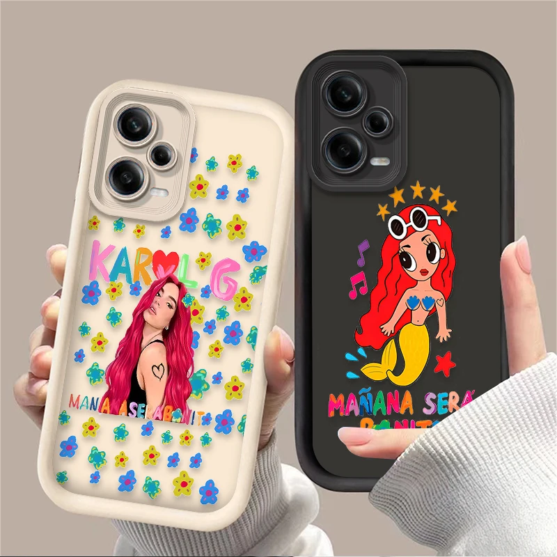 Karol G Manana Sera Bonito Silicone Phone Case for Xiaomi Redmi Note 13 12 11 Pro Plus 4G 5G 12S 11S 10S 10 9 9S 8 12C 13C A3