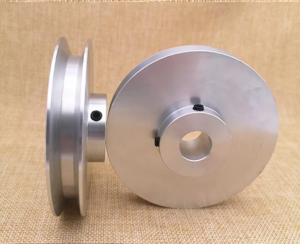 Diámetro externo: polea de 100 mm, correa en V un solo ranura, polea tipo A, polea transmisión correa motor