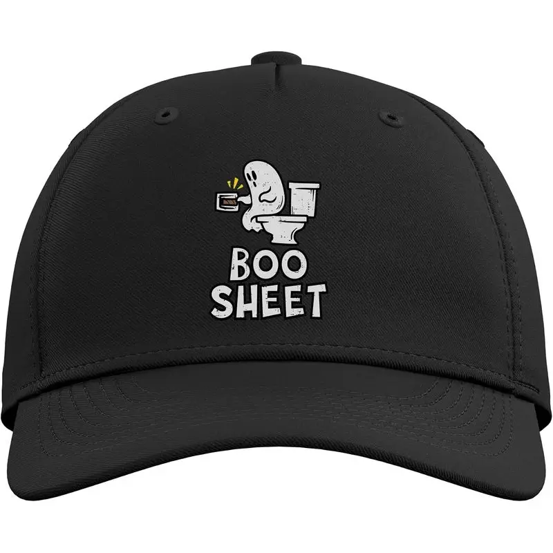 Boo Sheet Funny Ghost Toilet Paper Halloween Men Women Kids Adjustable Baseball Hat