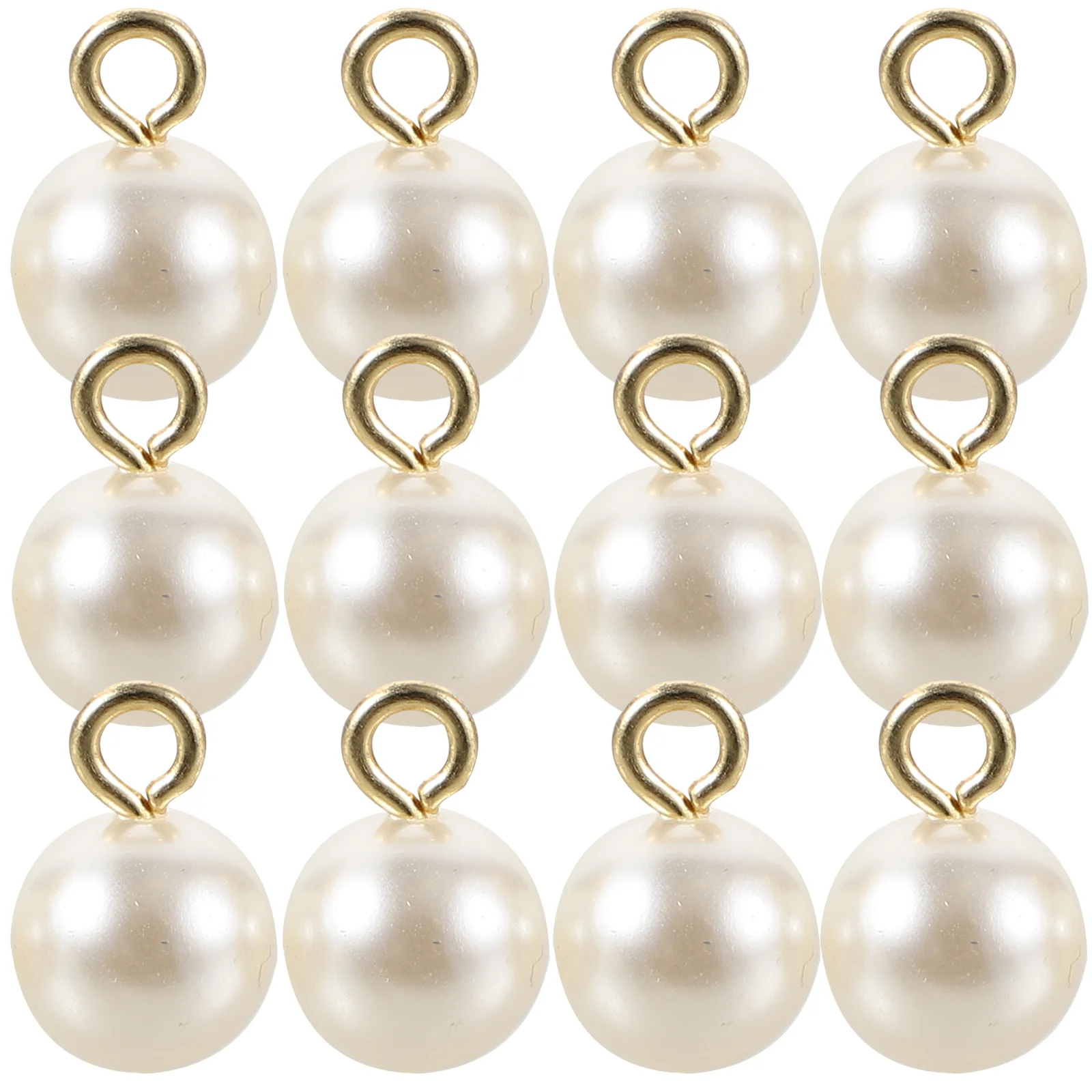 

100 Pcs Imitation Pearl Pendant Safe Jewelry Making Charms Crafting Supplies Eye-catching for Earrings Accessories Abs Bulk DIY