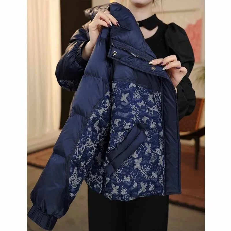 

Slimming Effectiven Women's plus Size Cotton Jaet Long Sve Color Blo Trendy Outerwear Autumn Winter New Arrival