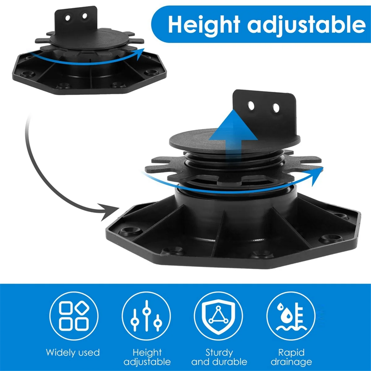 Keel Assembly Floor Frame Adjustable Keel Support Floor Support Lifting Bearing Deck Foundation Base Support (30-60mm)