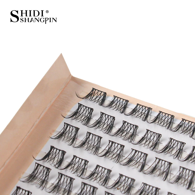 العنقودية جلدة تمديد دمية نمط الطبيعية رقيق فو رموش بالمنك مانغا الفردية كاذبة رمش تمديد يشكلون Cilios #3