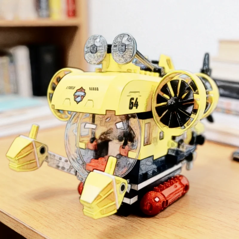 In Shock 310pcs Ocean Exploration Submarine Diy Toys Birthday Christmas Gifts Building Blocks Brick Sets Birthday For Adults