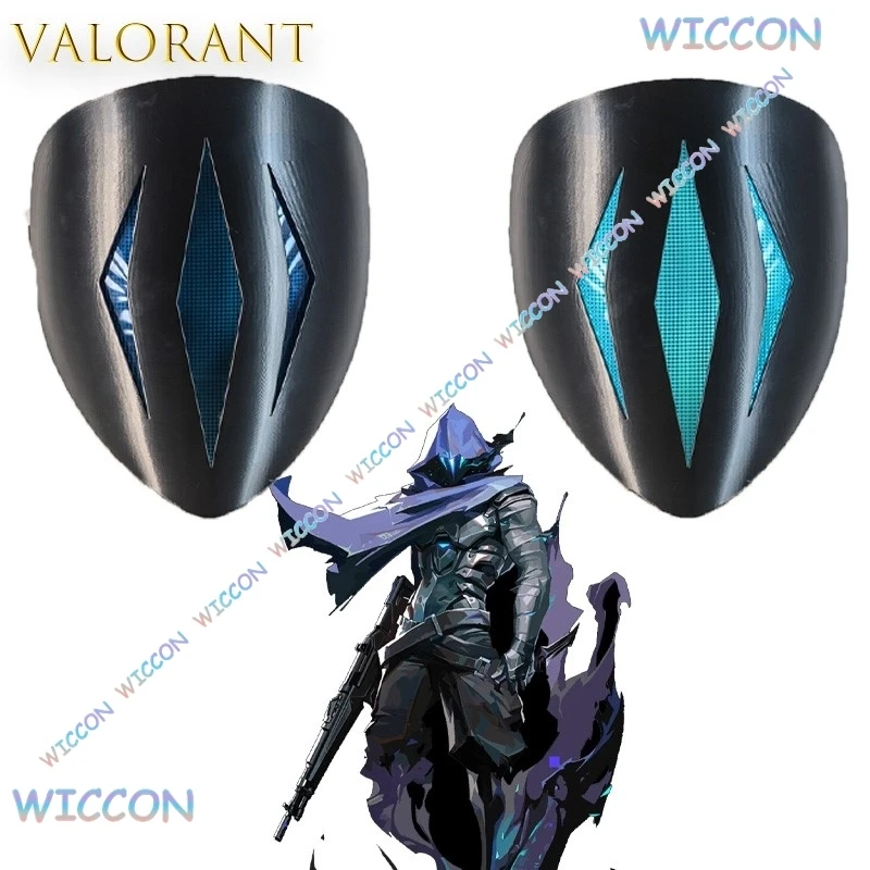 

Готическая одежда Маскарад VALORANT Omen Paranoia Светящийся шлем Косплей Носимая маска DIY Опора Реплика аксессуаров для Хэллоуина