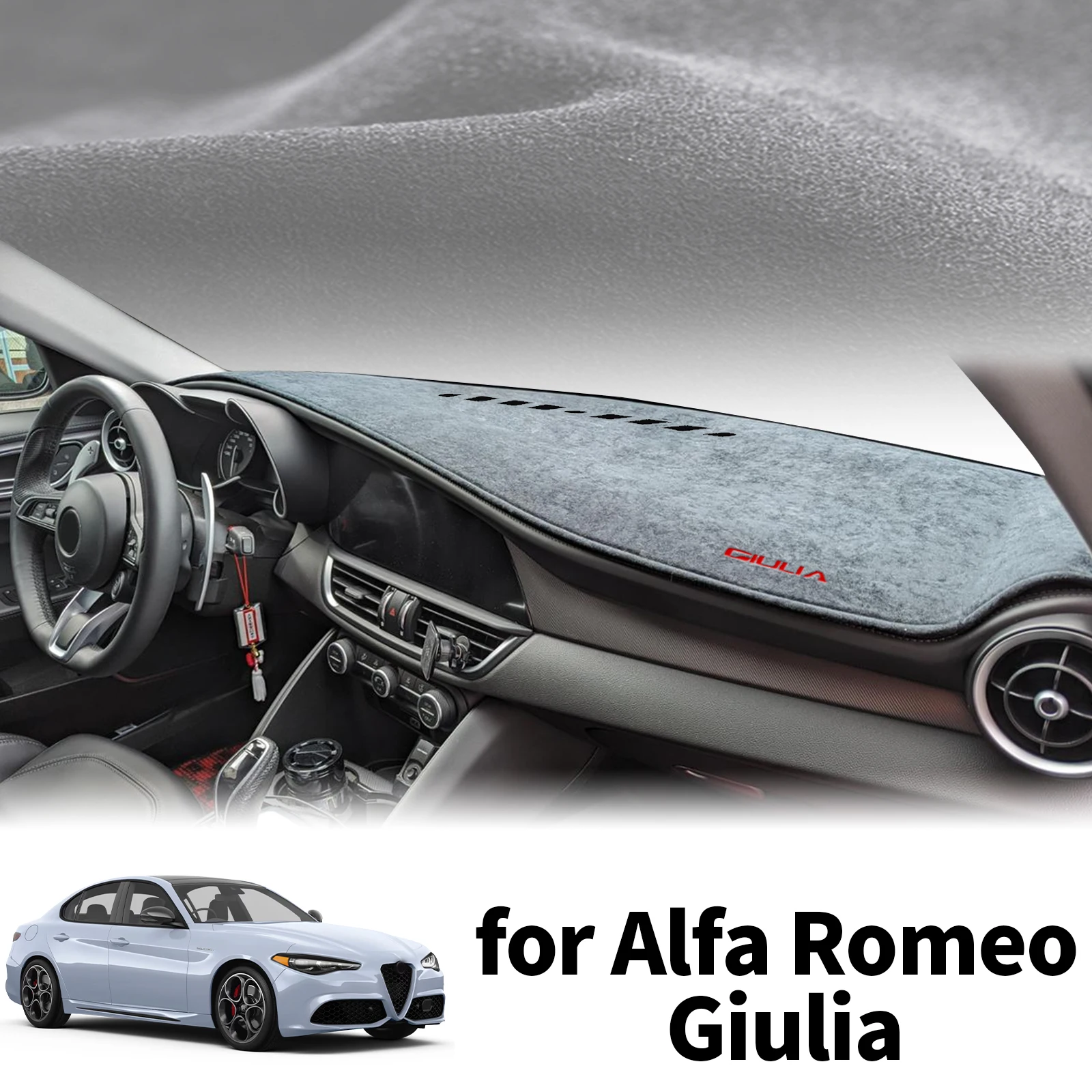 

fit for Alfa Romeo Giulia 952 2017 2018 2019-2022 Dashmat Dashboard Cover Pad Protective Carpet DashMat Sunshade Car Accessories