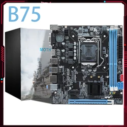 B75 Motherboard LGA 1155 Kit VGA+HDMI-Compatible+RJ45 16GB Micro-ATX Desktop Computer Mainboard 2X240-pin DDR3 PC Main Board