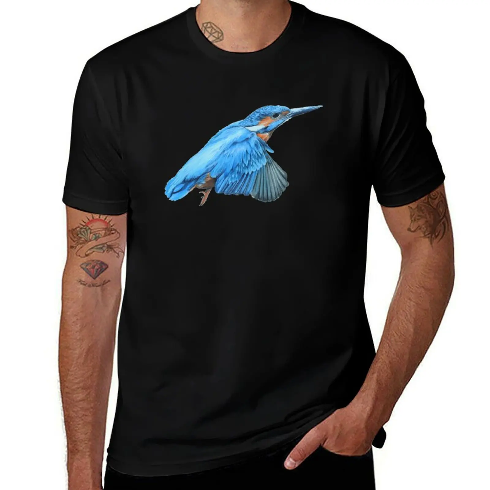 A Flying Kingfisher T-Shirt Fashion Letter Print T-Shirt