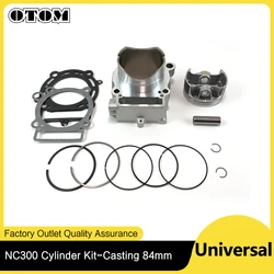 OTOM Motorcycle 84mm Cylinder Kit Casting Engine Piston Pin Ring Gasket For ZONGSHEN NC250 NC300 KAYO K6 AVANTIS MOTOLAND GR BSE