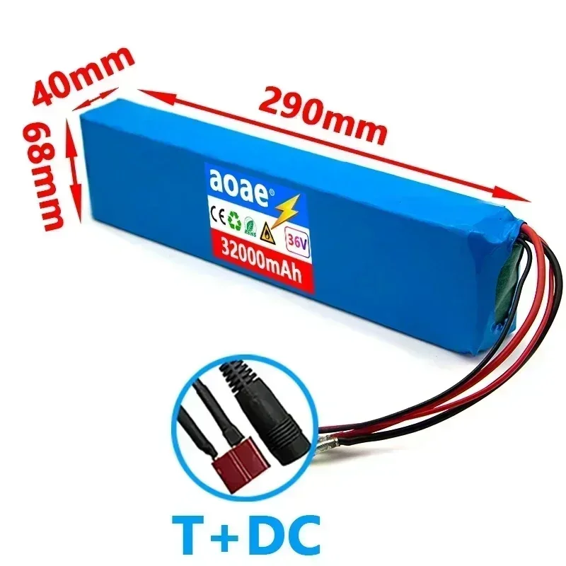 10S3P 36V 100Ah 18650 Rechargeable Lithium Battery Pack 1000W Power Modified Bicycle electric scooter Vehicle with BMS