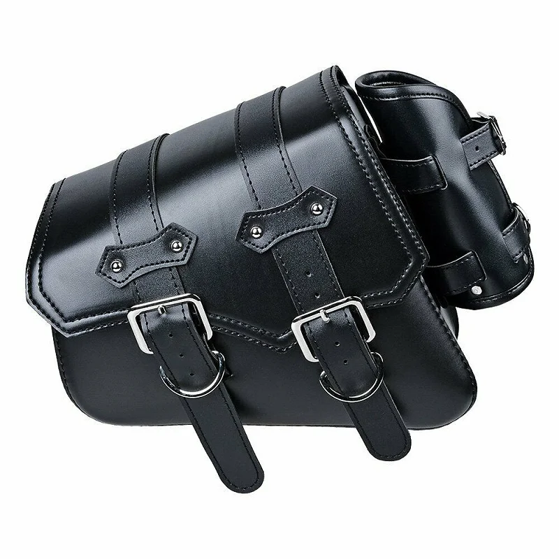 PU Leather Motorcycle Saddlebags Side Tool Pouch Bag Luggage Saddle Bag Pouch Left/Right For Harley Sportster XL 883 1200 48 72