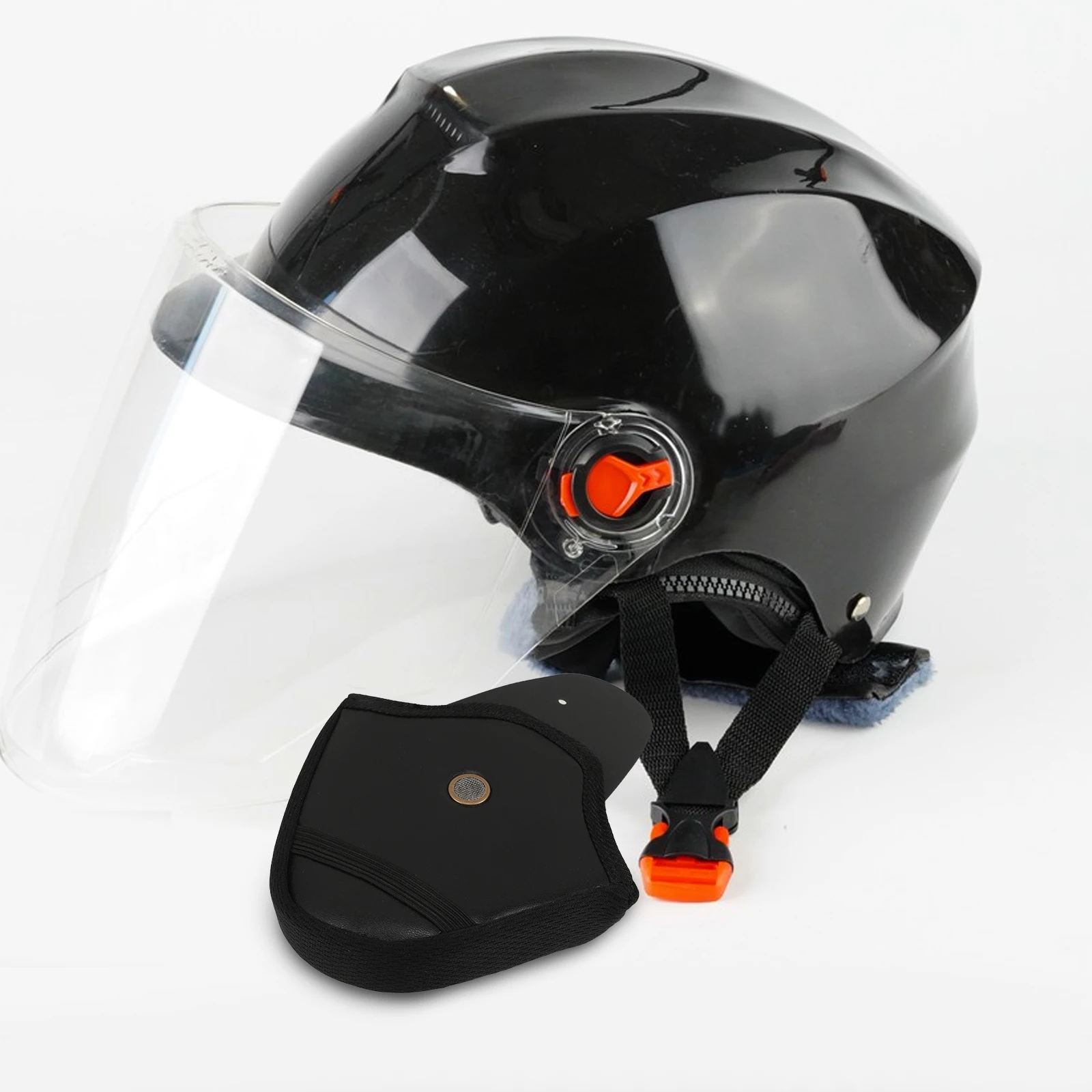 

1 Pair Detachable Protection Accessories For Motorcycle Helmets Winter Safety Guards Comfortable Long Ride Use Removable