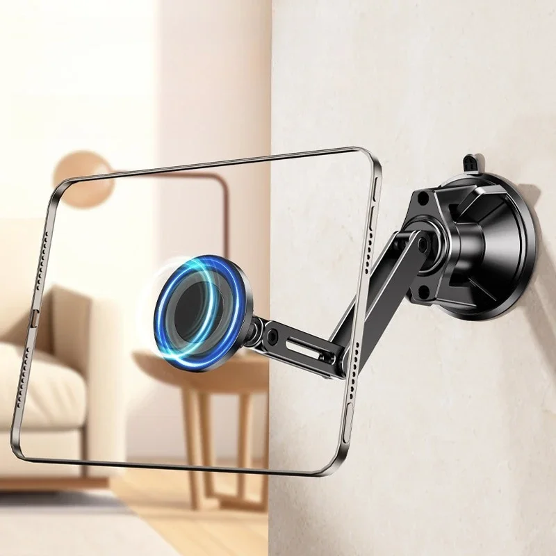 

Oatsbasf Вакуумная присоска Магнитный держатель для телефона Кронштейн для планшета Длинный угол наклона Регулируемый настенный держатель для телефона Подставка