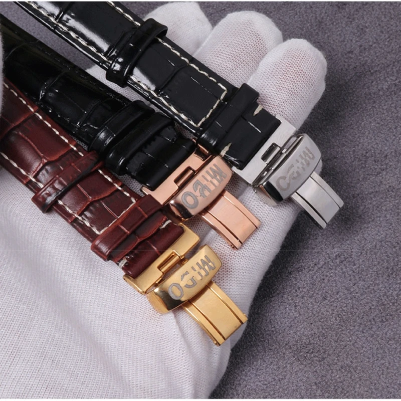 Cow leather watchband for MIDO baroncelli ocean star Commander Multifort M005 M024 Cowhide Watch strap 20mm 21mm 22mm Bracelet