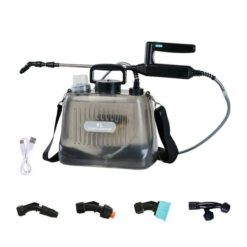 Professional 7 Point 4 potential Plant Watering Device Having Swiveling Nozzle And Extended Handle