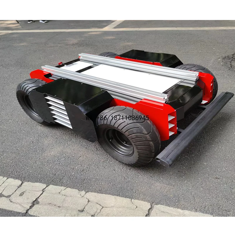 Unmanned Ground Vehicle All Terrain Servo Wheel Robot Platform with CAN Communication Protocol for Control